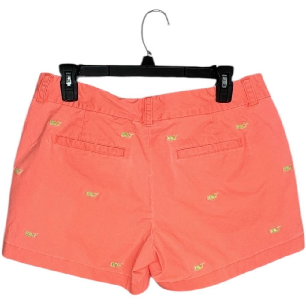 Vineyard Vines Embroidered Dayboat Whale Shorts Orange size 6 - Picture 2 of 4